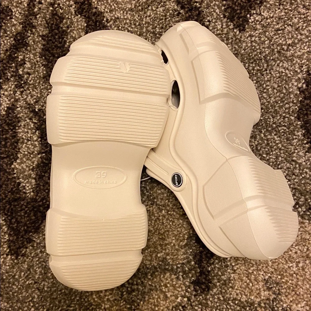 Platform beige krok NEW ultra comfort clog Classic ivory - Picture 3 of 15